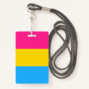 Pansexual Pride Flag LGBTQ ID Badge