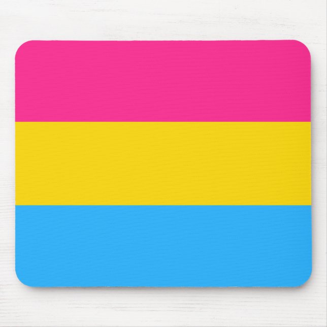 Pansexual Pride Flag LGBTQ Mouse Pad (Front)