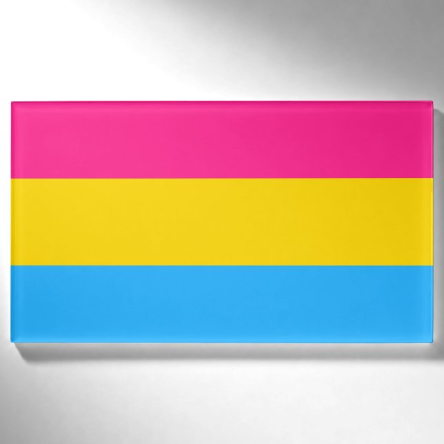 Pansexual Pride Flag LGBTQ Name Tag (Front)