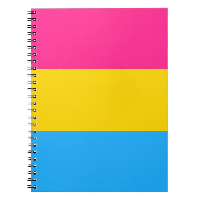 Pansexual Pride Flag LGBTQ Notebook (Front)