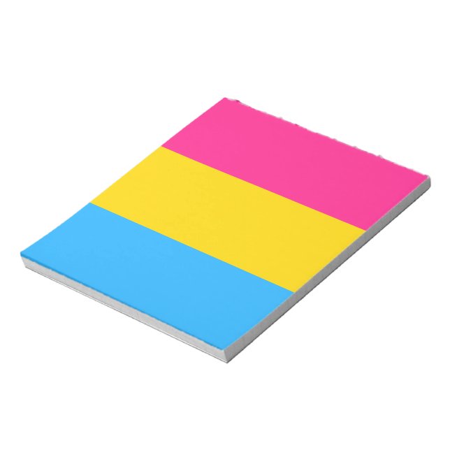 Pansexual Pride Flag LGBTQ Notepad (Rotated)