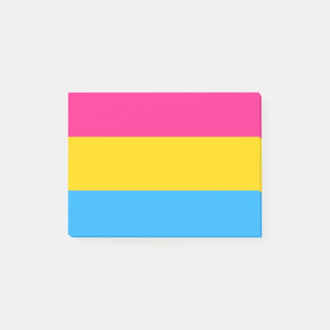 Pansexual Pride Flag LGBTQ Post-it Notes (Front)