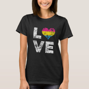 Pansexual Pride Flag Love Vintage Pansexual Flag T-Shirt