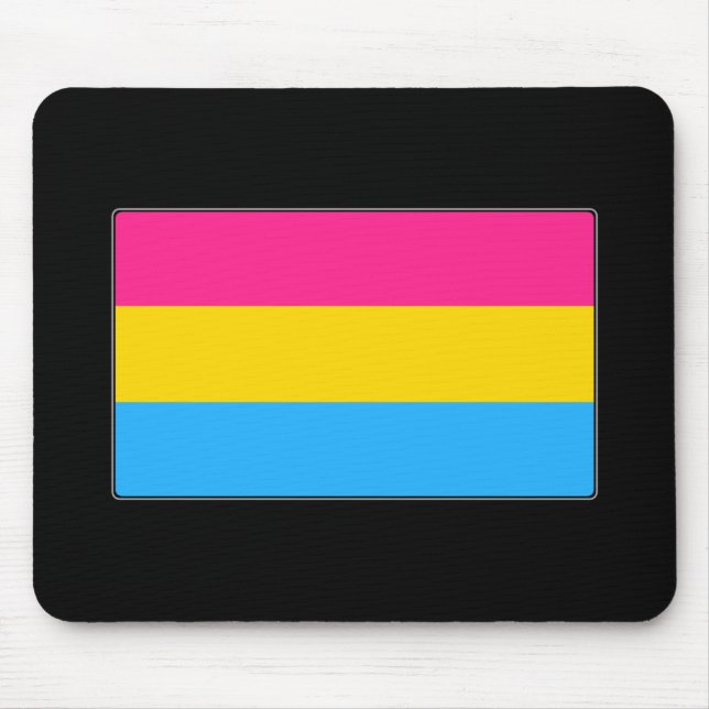 Pansexual Pride Flag Mouse Pad (Front)