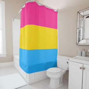 Pansexual Pride Flag Shower Curtain