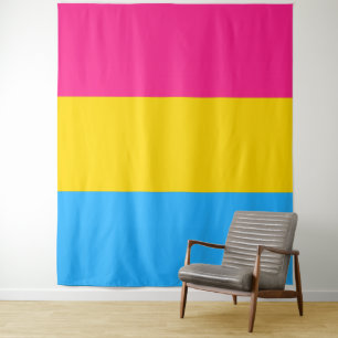 Pansexual Pride Flag Vertical Tapestry