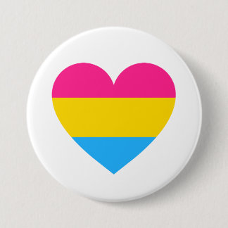 Pansexual Pride Heart 7.5 Cm Round Badge