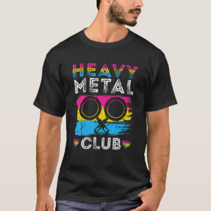 Pansexual Pride Heavy Metal Club Pansexuality Pan T-Shirt