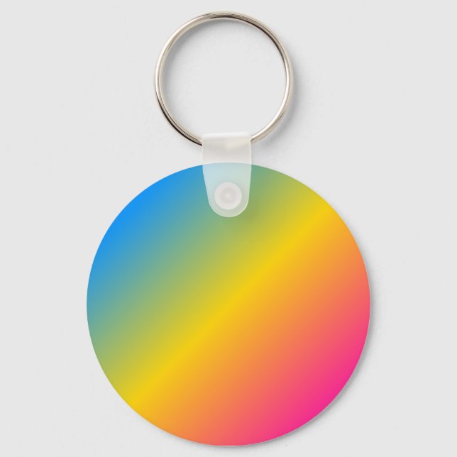 Pansexual Pride keychain - gradient (Front)