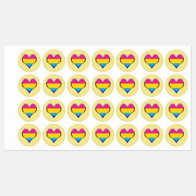 Pansexual Pride Labels (Sheet)