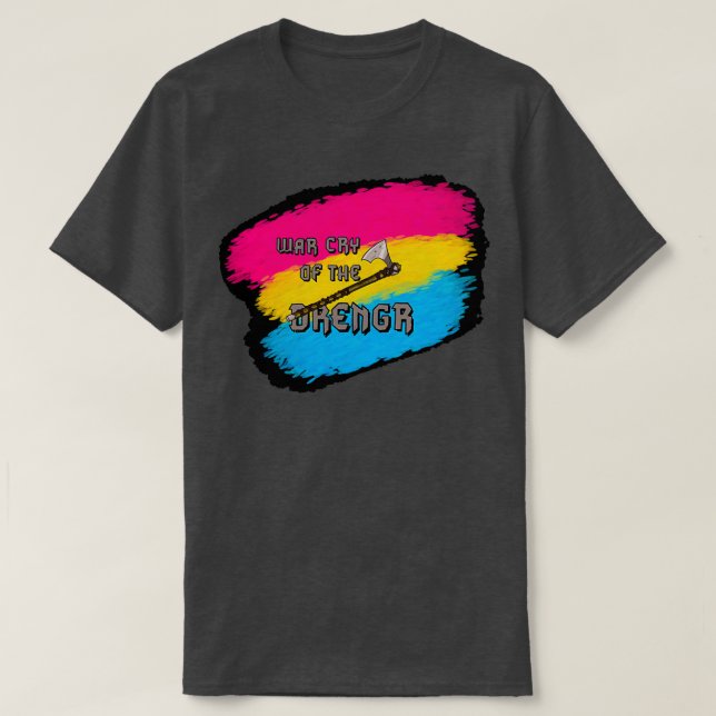 Pansexual Pride Norse Axe Classic TShirt (Design Front)