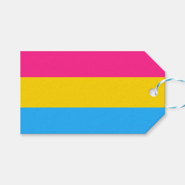 Pansexual Pride (Pan Flag) Gift Tags (Front (Horizontal))