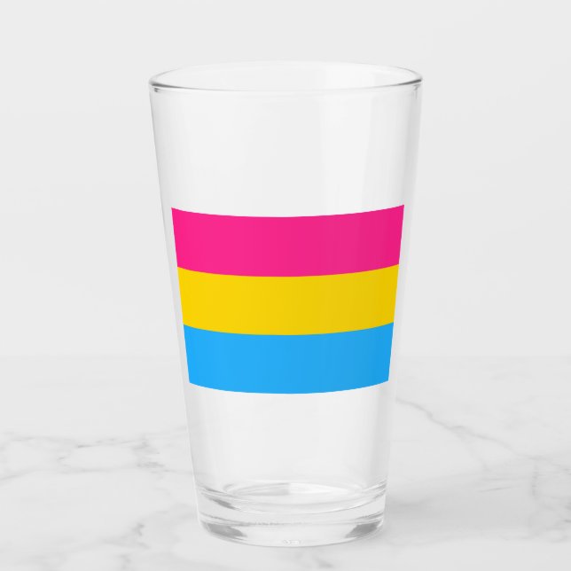 Pansexual Pride (Pan Flag) Glass (Front)