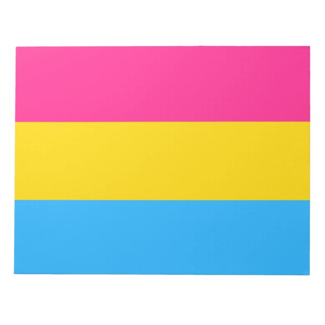 Pansexual Pride (Pan Flag) Notepad (Front)