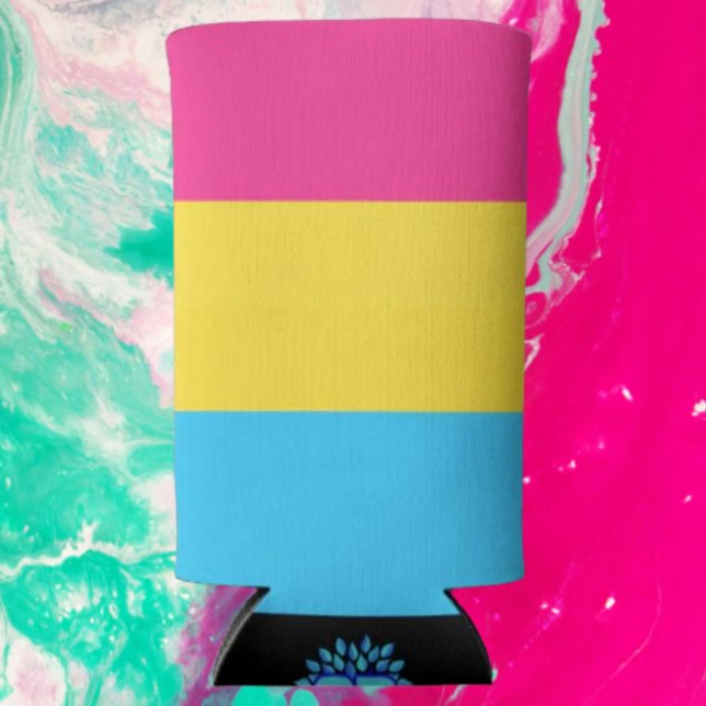 Pansexual Pride Seltzer Can Beverage Cooler (Creator Uploaded)