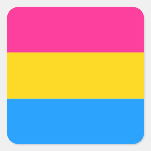 Pansexual Pride stickers - rounded (Front)