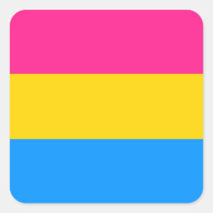 Pansexual Pride stickers - rounded