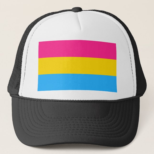 Pansexual Pride Trucker Hat (Front)