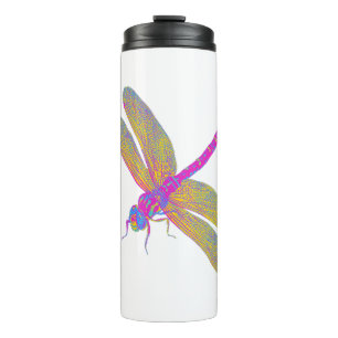 Pansexual Pride Vintage Dragonfly Art Thermal Tumbler