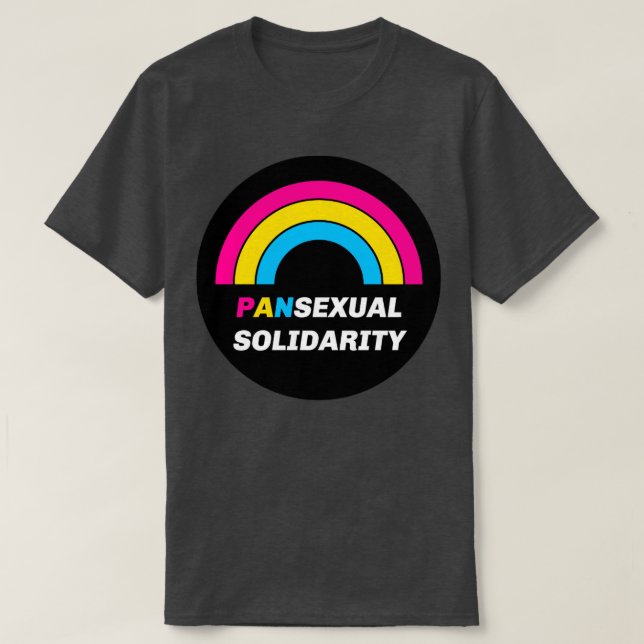Pansexual Solidarity T-Shirt (Design Front)