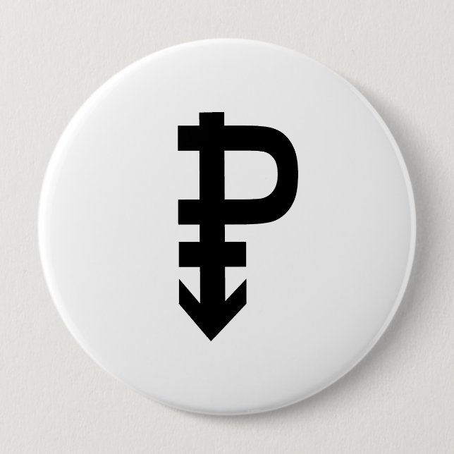 Pansexual Symbol 10 Cm Round Badge (Front)