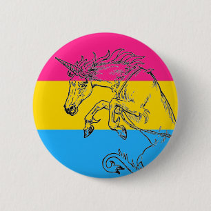 Pansexual Unicorn Button
