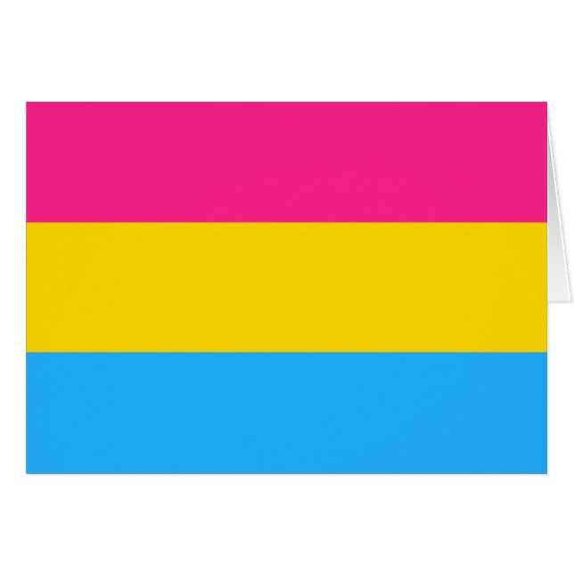 Pansexuality flag (Front Horizontal)