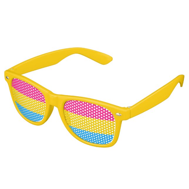 Pansexuality flag Party Shades (Angled)