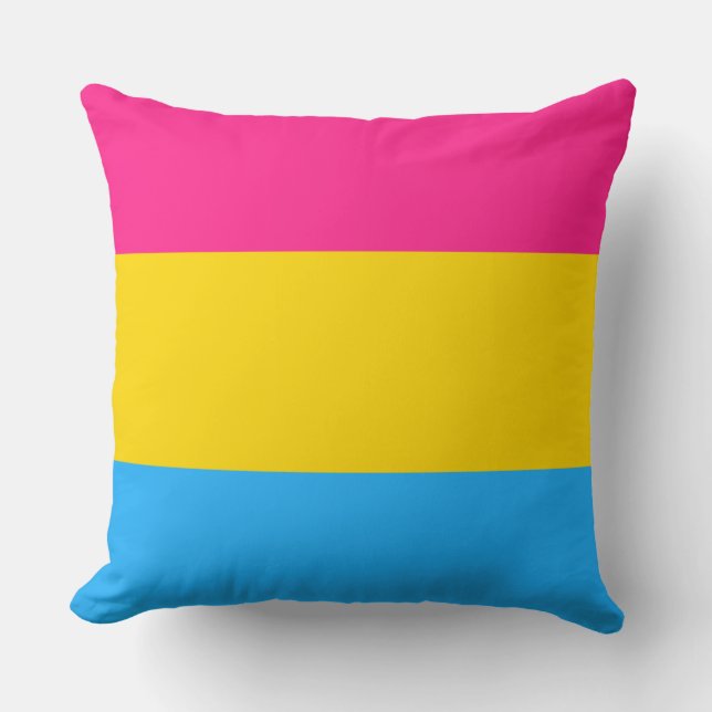 Pansexuality flag pillow (Front)