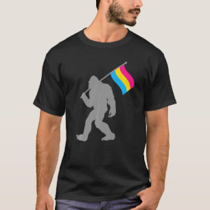 Pansexuality Pride Flag Monster On Pansexual T-Shirt