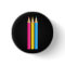 Pansexuality pride pencils Button