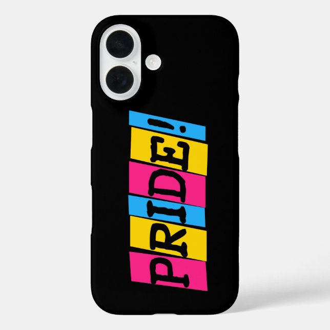 Pansexuality Pride text Case-Mate iPhone Case (Back)