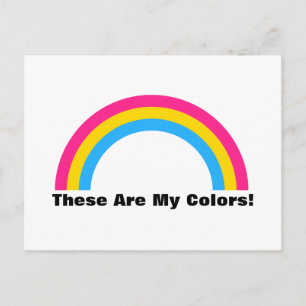 Pansexuality rainbow pride Postcard