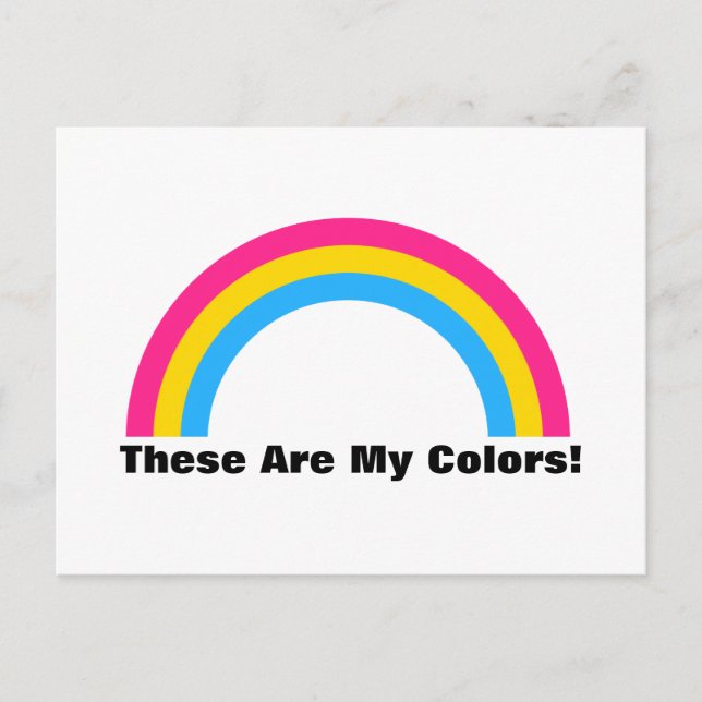 Pansexuality rainbow pride Postcard (Front)