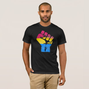 PANSEXUALS RESIST FIST - LGBTQ Vintage Artwork -.p T-Shirt