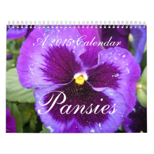 Pansies 2015 calendar