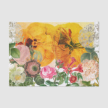 PANSIES AND FLOWERS GARDEN Tissue Paper