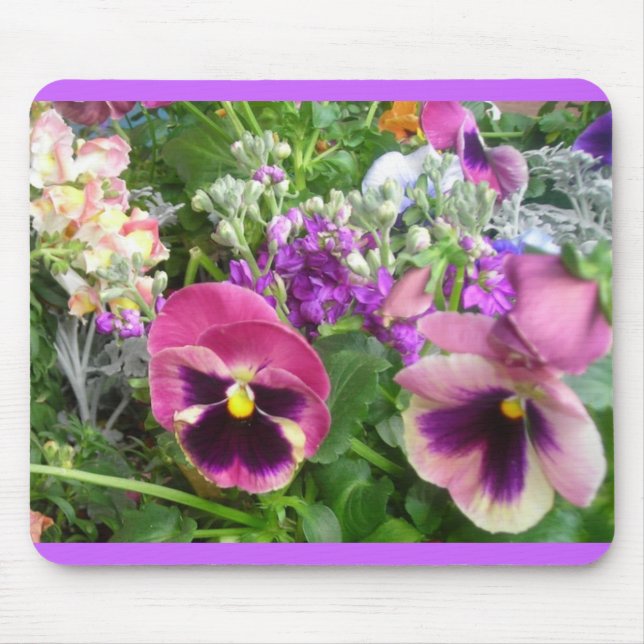 Pansies and More Mouse Pad (Front)