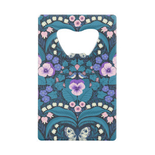Pansies, birds and butterflies