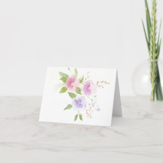 Pansies Card
