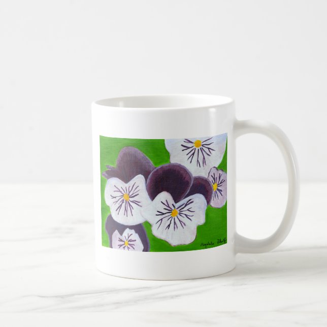 Pansies Coffee Mug (Right)