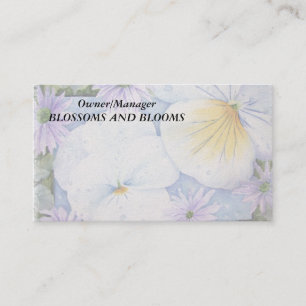 PANSIES CUSTOMIZABLE BUSINESS CARDS