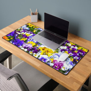 Pansies Desk Mat