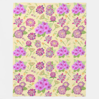 Pansies Floral Blanket
