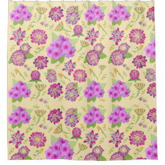 Pansies Floral Bouquet Shower Curtain