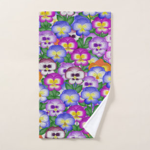 Pansies Hand Towel