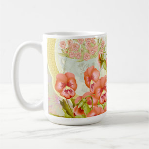 Pansies in a Bowl Coffee Mug