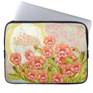 Pansies in a Bowl Laptop Sleeve