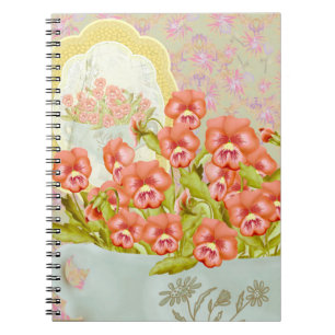 Pansies in a Bowl Notebook