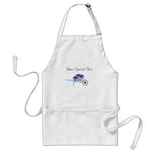 Pansies in Wheelbarrow Adult or Child Apron 3 Opt.